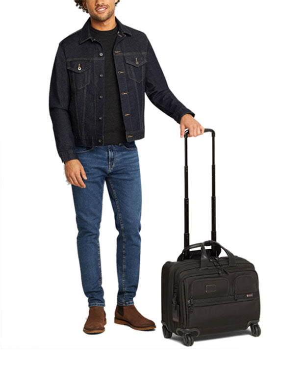 TUMI Deluxe 4 Wheeled Laptop Case Brief