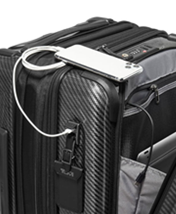 TUMI International Front Pocket Expandable 4 Wheeled Carry On