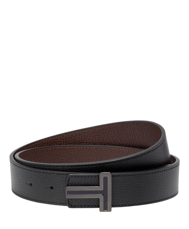 TUMI T Buckle Reversible Leather Belt 35mm