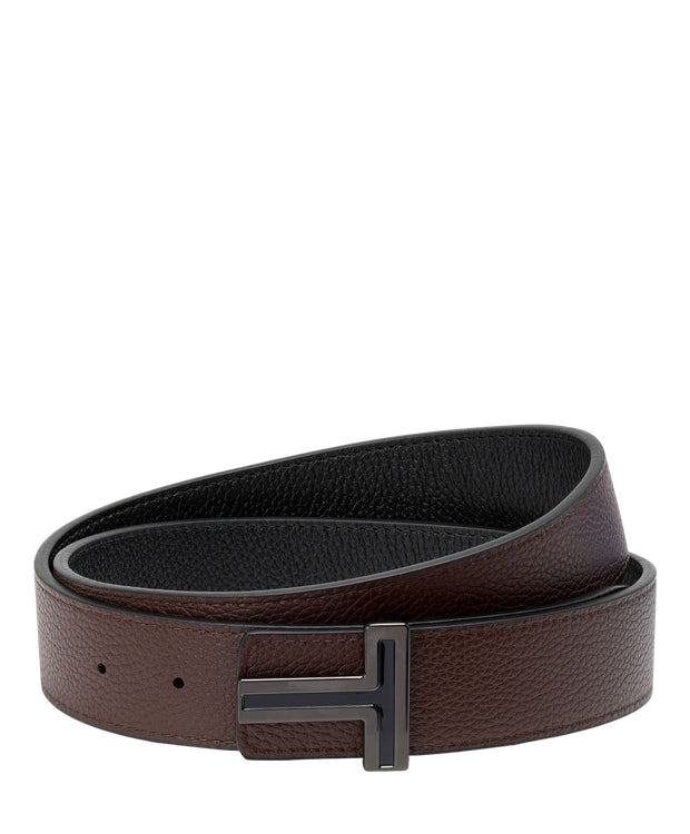 TUMI T Buckle Reversible Leather Belt 35mm