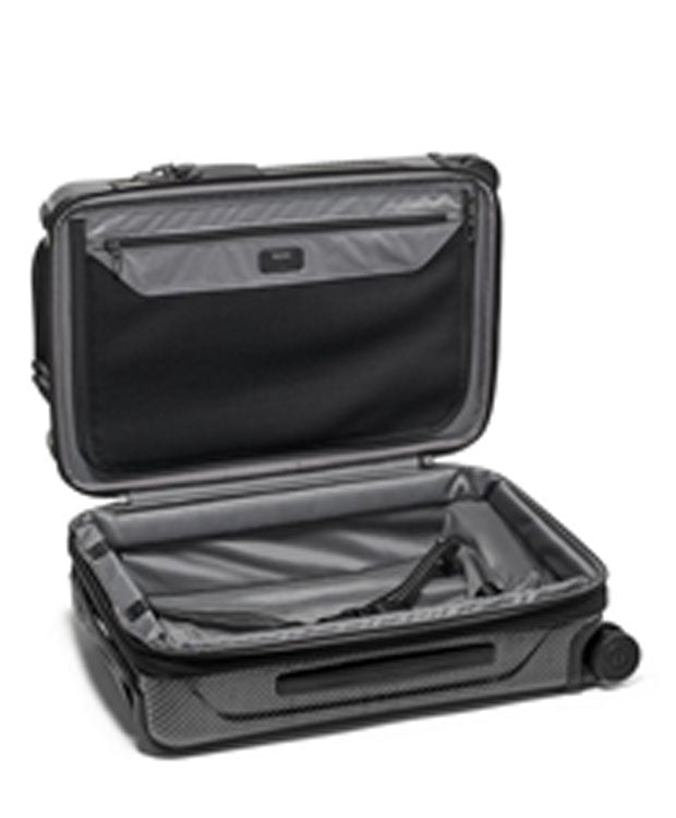 TUMI International Front Pocket Expandable 4 Wheeled Carry On