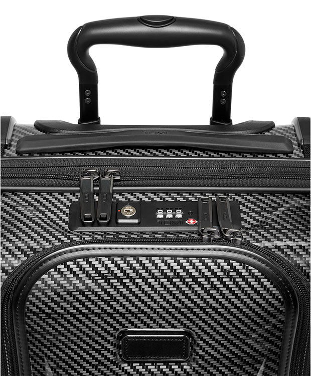 TUMI International Front Pocket Expandable 4 Wheeled Carry On
